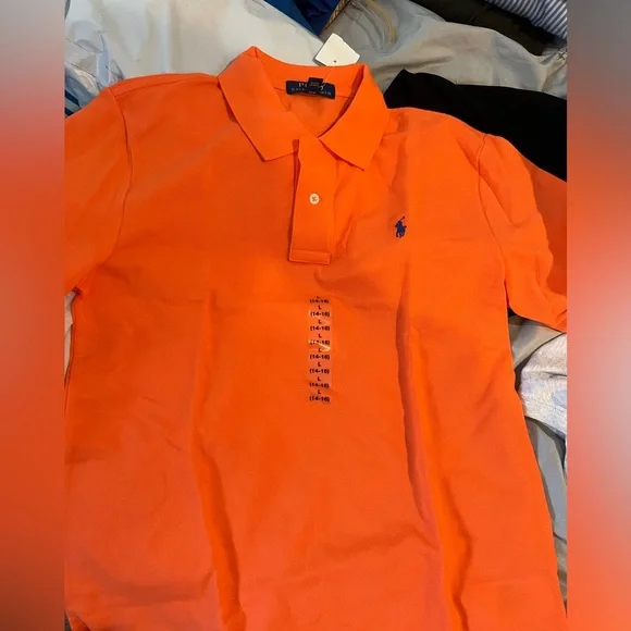 Polo by Ralph Lauren Boy’s Orange Polo Shirt - Picture 4 of 7